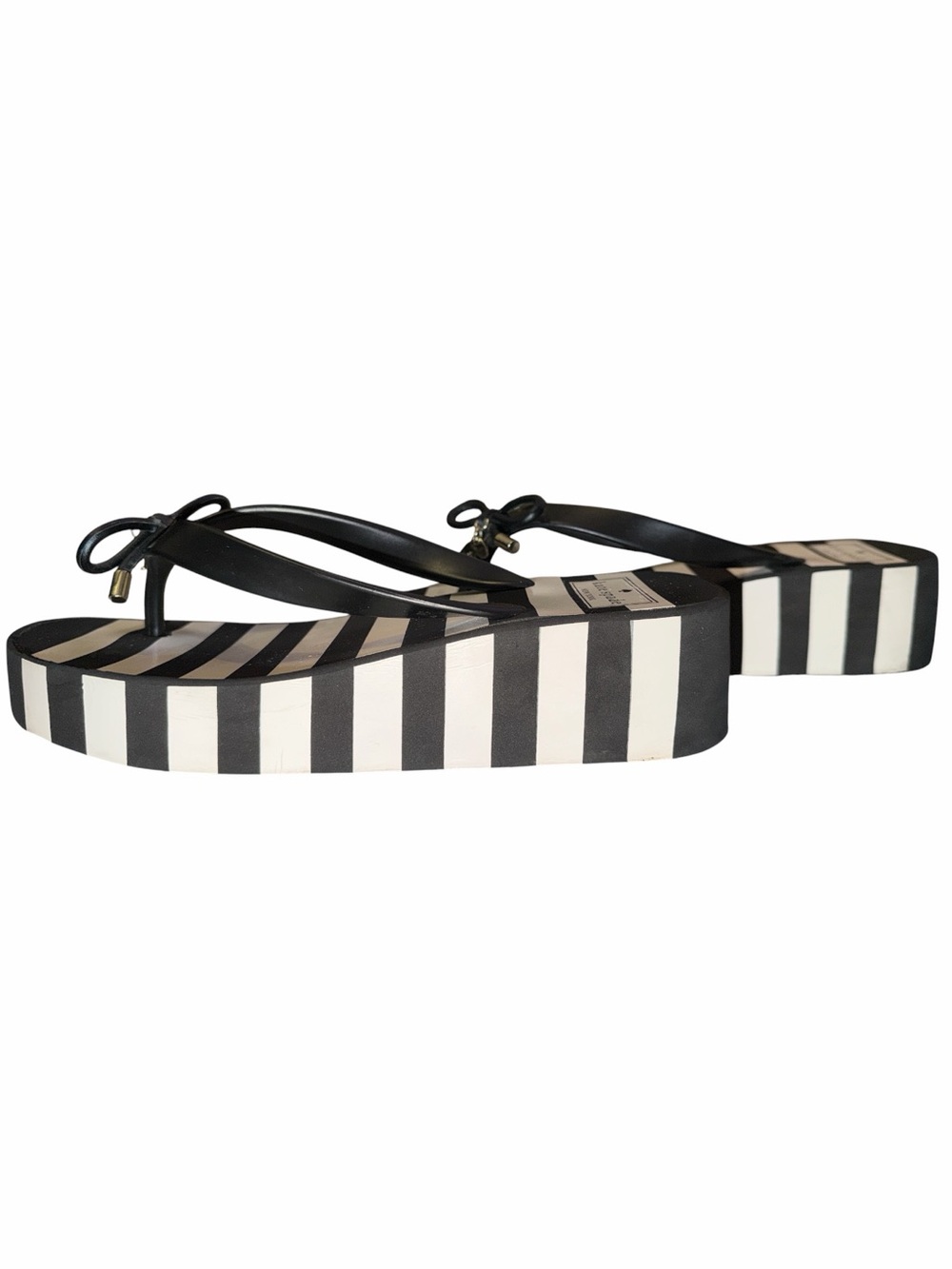Kate Spade Wedge Thong Sandals Platform Women’s Size 7 Preppy Nautical Chic